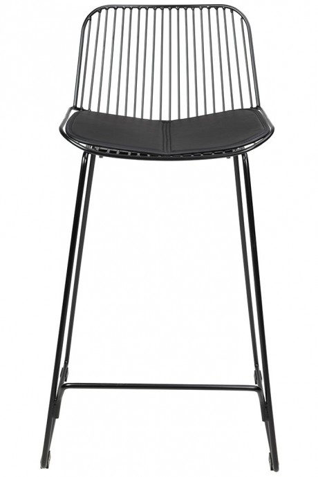 Barski kovinski stol MILES 66 cm, črna