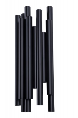 Stenska LED svetilka ORGANIC W0286, črna