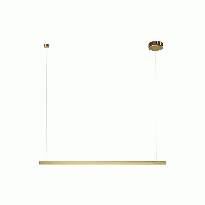Viseča svetilka TRIO, P0475D, možnost zatemnjevanja, brušena zlata