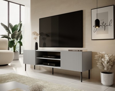 TV omarica ASENSIO, 180 cm, svetlo siva