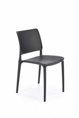 Vrtni plastični stol K514, črna