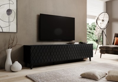 TV omarica ASTI, 200 cm, črna