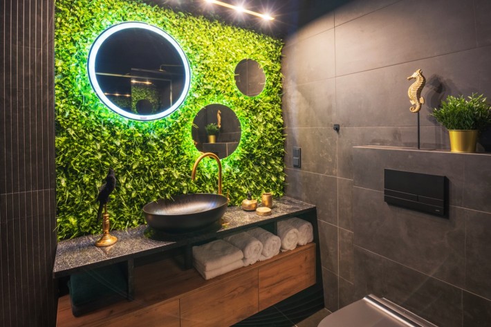 Green wall - rastline za kopalnice z manj svetlobe