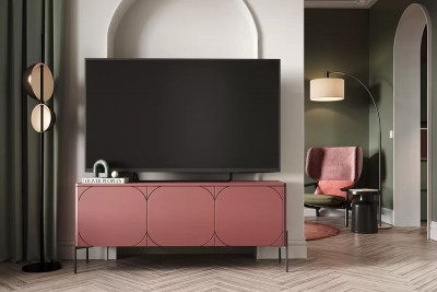 TV omarica SONATIA, 150 cm, bordo rdeča