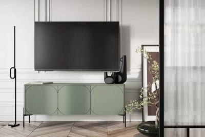 TV omarica SONATIA, 150 cm, olivno zelena