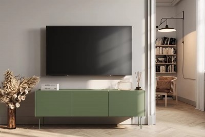TV omarica DESIN, 170 cm, olivna/hrast nagano