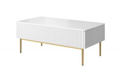 Klubska mizica NICOLE, 120 x 60 cm, bela