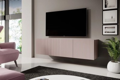 Viseča TV omarica NICOLE, 150 cm, antic roza