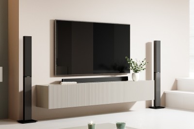 Viseča TV omarica NICOLE, 200 cm, kašmir