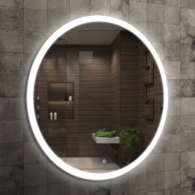 Okroglo ogledalo RING LED, 80 cm