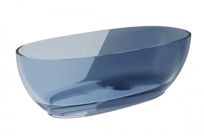 Transparentna samostoječa kad MEXA, blue wave, 170 x 78 cm