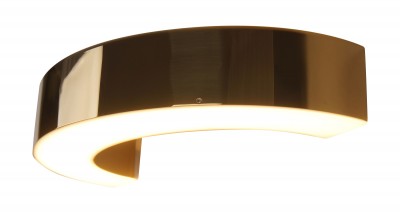 Stenska LED svetilka Lotus W0276, zlata