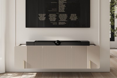 Viseča TV omarica MALMI, 150 cm, kašmir/crema bianca