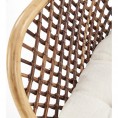 K336 dark brown rattan chair with armrests halmar 5