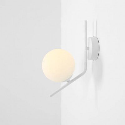 Stenska svetilka GALLIA WHITE, bela