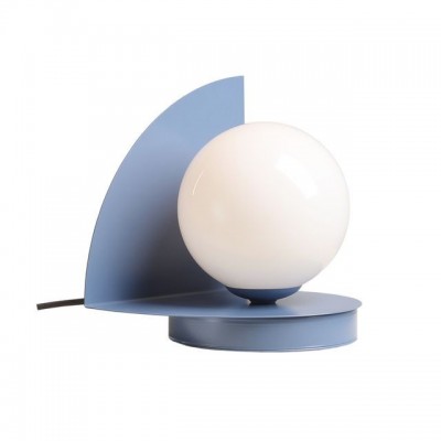Namizna svetilka LOOP DUSTY BLUE, modra