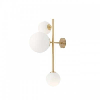 Stenska svetilka DIONE 3 BRASS, medenina