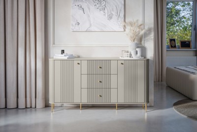 Komoda VESPER s predali, 160 cm, kašmir