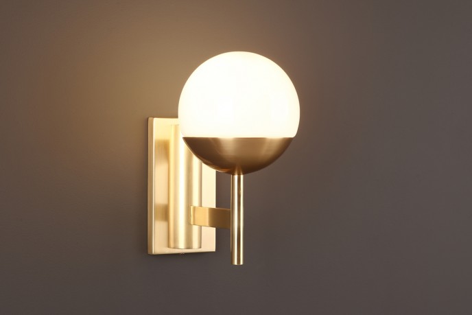 Stenska svetilka DALLAS W020, zlata