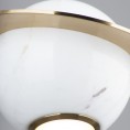 Viseča svetilka URANOS P0413, bela/zlata