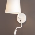 Stenska svetilka CHICAGO W0196, bela
