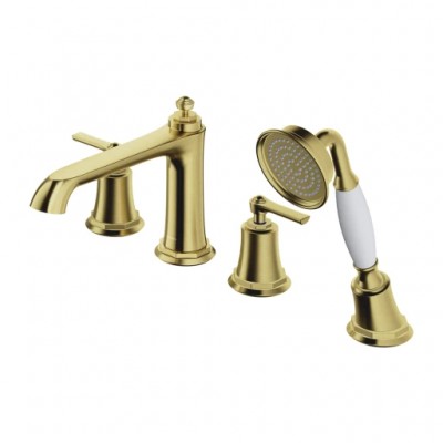 4-delna kopalniška armatura ARMANCE za kad, brušena medenina