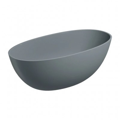 Samostoječa kad SHELL M+ 148 x 75 cm, mat pepelnato siva