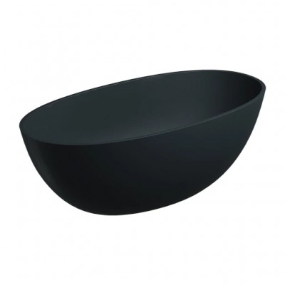 Samostoječa kad SHELL M+ 148 x 75 cm, mat črna lava