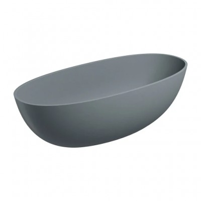 Samostoječa kad SHELL M+ 175 x 78 cm, pepelnato siva mat