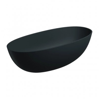 Samostoječa kad SHELL M+ 175 x 78 cm, mat črna lava