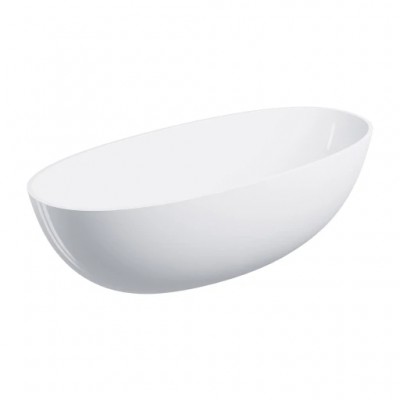 Samostoječa kad SHELL M+ 175 x 78 cm, bela sijaj