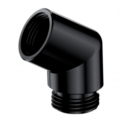 Adapter za ročno prho, mat črna