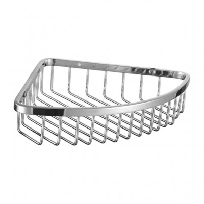 Kotna tuš košara UNI, 20 x 20 x 5 cm, krom