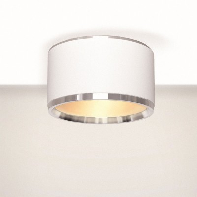 Stropna svetilka RETI/N 104 XL, bela/aluminij