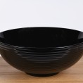 Nadpultni umivalnik CLEO črna sijaj, dekorativna tekstura