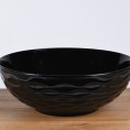 Nadpultni umivalnik ARYA črna sijaj, dekorativna tekstura